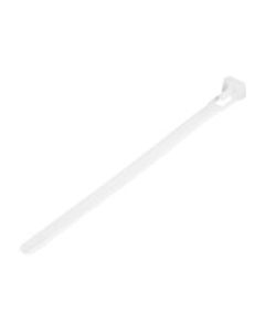 StarTech.com 100 Pack 6in Reusable Cable Ties - White Medium Releasable Nylon/Plastic Zip Ties Resealable Adjustable Network Cable Wraps UL