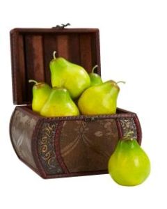 Nearly Natural 3 3/4inH Faux Pears, Set Of 6
