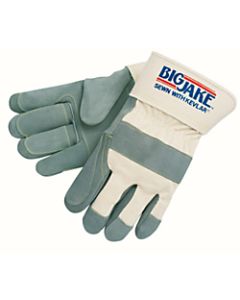 Big Jake Heavy-Duty Side Split Gloves, X-Large, Leather, Pack Of 12