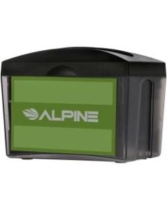 Alpine Tabletop Interfold Napkin Dispenser, 6-1/2inH x 8inW x 6inD, Black