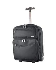 Codi Urban Travel/Luggage Case (Roller) for 17in Notebook - Black - SX2 Ballistic Nylon, Urethane Wheel - Handle - 17.5in Height x 12.8in Width x 8.7in Depth