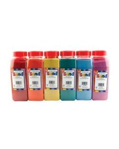Hygloss Bucket O- Sand, Assorted Colors, Pack Of 18