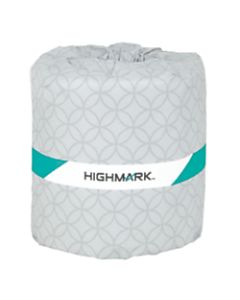Highmark 2-Ply Toilet Paper, 100% Recycled, 336 Sheets Per Roll, Pack Of 48 Rolls