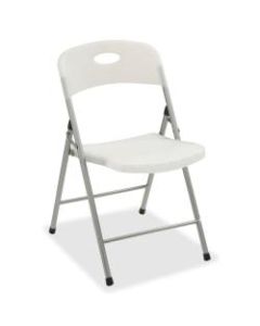 Lorell Translucent Folding Chairs, Clear, Set Of 4 Chairs