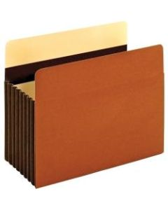 Pendaflex Redrope Heavy-Duty Accordion File Pockets, 7in Expansion, Letter Size, Brown, Box Of 5 Pockets