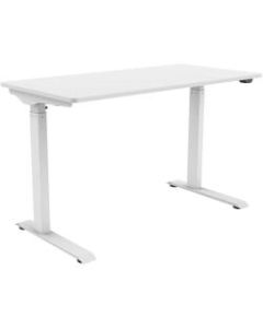 FlexiSpot Vici 48inW Quick-Install Height-Adjustable Desk, White