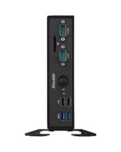 Shuttle XPC slim DS67U5 - Barebone - Slim-PC - 1 x Core i5 6200U / 2.3 GHz ULV - RAM 0 GB - HD Graphics 520 - GigE - WLAN: Bluetooth 4.0, 802.11b/g/n/ac - black