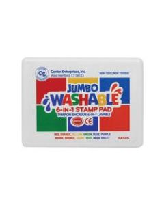 Ready 2 Learn Washable 6-In-1 Stamp Pads, Assorted Colors, Pack Of 2