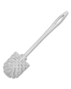 Rubbermaid Commercial Long Handle Toilet Bowl Brush - Synthetic Polypropylene Bristle - 1.13in Brush Face - 14.50in Handle Length - Plastic Handle - 24 / Carton - White