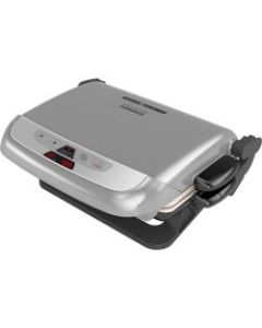 George Foreman Evolve Grill With Waffle Plates And Ceramic Grill Plates - Platinum