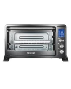 Toshiba Digital Convection Toaster Oven, Black/Stainless Steel