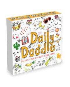 TF Publishing Arts & Entertainment Daily Desktop Calendar, 5-1/4in x 5-1/4in, Doodle, January To December 2022