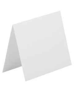 JAM Paper Strathmore Fold-Over Cards, 4 3/8in x 5 7/16in, Bright White, Pack Of 25