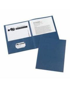 Avery 2-Pocket Folders, Letter Size, Dark Blue, Pack Of 25
