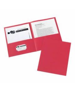 Avery 2-Pocket Folders, Letter Size, Red, Pack Of 25