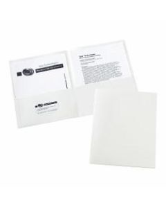Avery 2-Pocket Folders, Letter Size, White, Pack Of 25