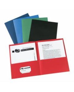 Avery 2-Pocket Folders, Letter Size, Assorted Colors, Pack Of 25