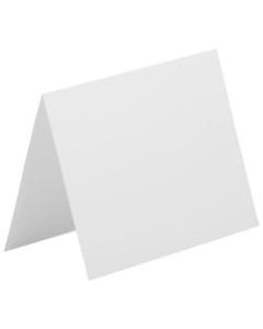 JAM Paper Fold-Over Cards, A6, 4 5/8in x 6 1/4in, Strathmore Bright White, Pack Of 25