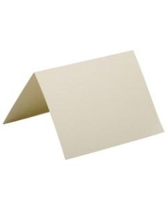 JAM Paper Fold-Over Cards, A6, 4 5/8in x 6 1/4in, Strathmore Ivory, Pack Of 25