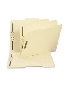 Smead Top-Tab Fastener Folders With Tab, Letter Size, 2/5 Cut, Manila, Box Of 50