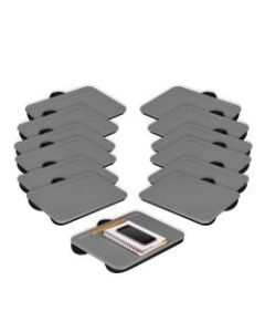 LapGear Compact Lap Desks, 14.6inH x 17.3inW x 11inD, Charcoal, Pack Of 12 Desks