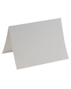 JAM Paper Strathmore Fold-Over Cards, With Panel, 5in x 6 5/8in, Bright White, Pack Of 25