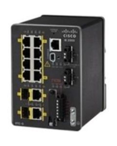 Cisco IE-2000-8TC-B Ethernet Switch - 10 Ports - Manageable - Fast Ethernet - 10/100Base-TX - 2 Layer Supported - 2 SFP Slots - Power Supply - Twisted Pair - Desktop, Rail-mountable - 1 Year Limited Warranty