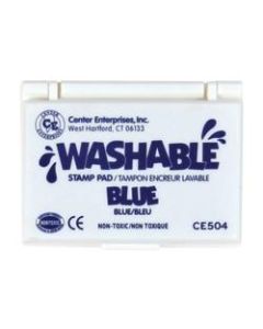 Ready 2 Learn Washable Stamp Pads, 2 1/4in x 3 3/4in, Blue, Pack Of 6