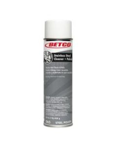 Betco Aerosol Stainless Steel Cleaner And Polish, 22.6 Oz Can, Case Of 12