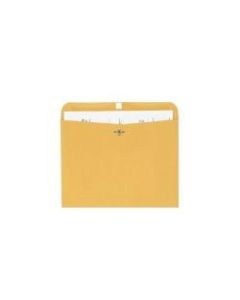 Quality Park Redi-File Clasp Envelopes, 9in x 12in, Brown, Box Of 100