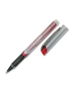 SKILCRAFT Liquid Magnus Comfort Grip Rollerball Pens, Fine Point, 0.7 mm, Red Barrel, Red Ink, Pack Of 4 (AbilityOne 7520-01-587-7781)
