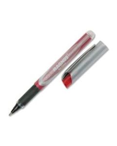SKILCRAFT Liquid Magnus Comfort Grip Rollerball Pens, Micro Point, 0.5 mm, Red Barrel, Red Ink, Pack Of 4 (AbilityOne 7520-01-587-7785)