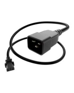 Unirise - Power extension cable - IEC 60320 C13 to IEC 60320 C20 - 250 V - 15 A - 7 ft - black
