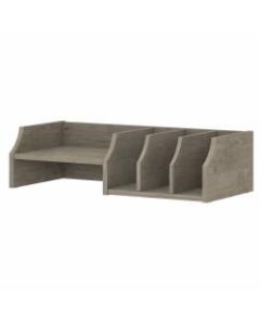 Bush Furniture Key West Desktop Organizer With Shelves, Shiplap Gray, Standard Delivery