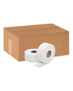 SKILCRAFT Jumbo Roll 1-Ply Toilet Paper, 100% Recycled, 2000ft Per Roll, Pack Of 12 Rolls