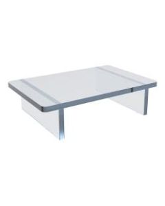 Azar Displays Deluxe Acrylic Monitor Riser Display, 3inH x 11-3/4inW x 7-3/4inD, Clear