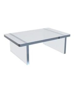 Azar Displays Deluxe Acrylic Monitor Riser Display, 4inH x 11-3/4inW x 7-3/4inD, Clear