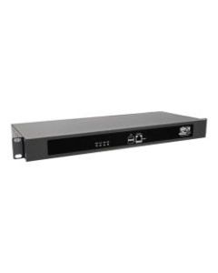 Tripp Lite Serial Console Server 16-Port 2 USB Ports Dual GbE 4 Gb Flash 1U - Twisted Pair - 2 x Network (RJ-45) - 2 x USB - 16 x Serial Port - 10/100/1000Base-T - Gigabit Ethernet - Desktop, Rack-mountable - TAA Compliant