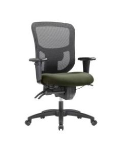 WorkPro 9500XL Series Ergonomic Mesh/Premium Fabric Mid-Back Big & Tall Chair, Black/Olive