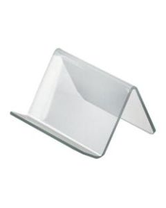 Azar Displays Acrylic Easel Displays, 2-1/2inH x 3-3/4inW x 3-1/2inD, Clear, Pack Of 10 Holders