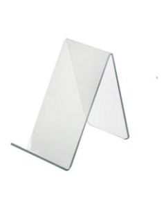Azar Displays Acrylic Easel Displays, 4-1/8inH x 2-1/2inW x 5inD, Clear, Pack Of 10 Holders