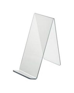 Azar Displays Acrylic Easel Displays, 8-3/4inH x 8inW x 8inD, Clear, Pack Of 10 Holders