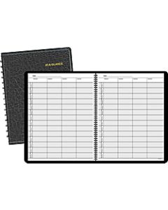 AT-A-GLANCE 4-Person Group Undated Daily Appointment Book, 8 1/2in x 11in, 30% Recycled, Black (8031005)