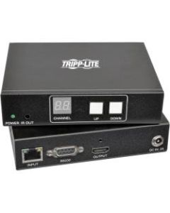 Tripp Lite HDMI / DVI Over IP Transmitter & Receiver Kit w/ RS-232 200M 1080p - 1 Input Device - 1 Output Device - 656 ft Range - 2 x Network (RJ-45) - 1 x HDMI In - 2 x HDMI Out - Serial Port - Full HD - 1920 x 1080 - Twisted Pair - Category 6