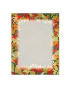 Great Papers! Holiday-Themed Letterhead Paper, 8 1/2in x 11in, Translucent Leaves, Pack Of 80 Sheets