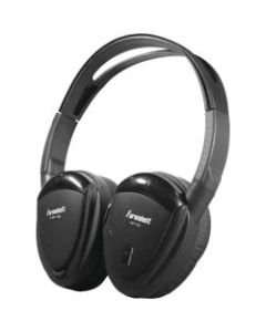 Power Acoustik HP-12s Headphone - Stereo - Black - Wireless - Infrared - 100 ft - Over-the-head - Binaural - Supra-aural