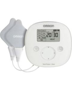 Omron Total Power + Heat TENS Device - Shoulders, Lower Back, Arm, Foot, Leg, Joint Heat/Transcutaneous Electrical Nerve Stimulation (TENS) Massager - White