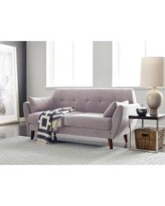 Serta Artesia Collection Sofa, Ivory/Chestnut