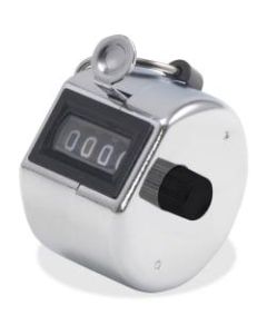 Advantus Hand Model Tally I Tally Counter - 4 Digit - Finger Ring - Handheld - Chrome