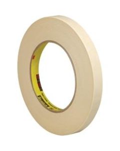 3M 202 Masking Tape, 3in Core, 0.5in x 180ft, Natural, Pack Of 72